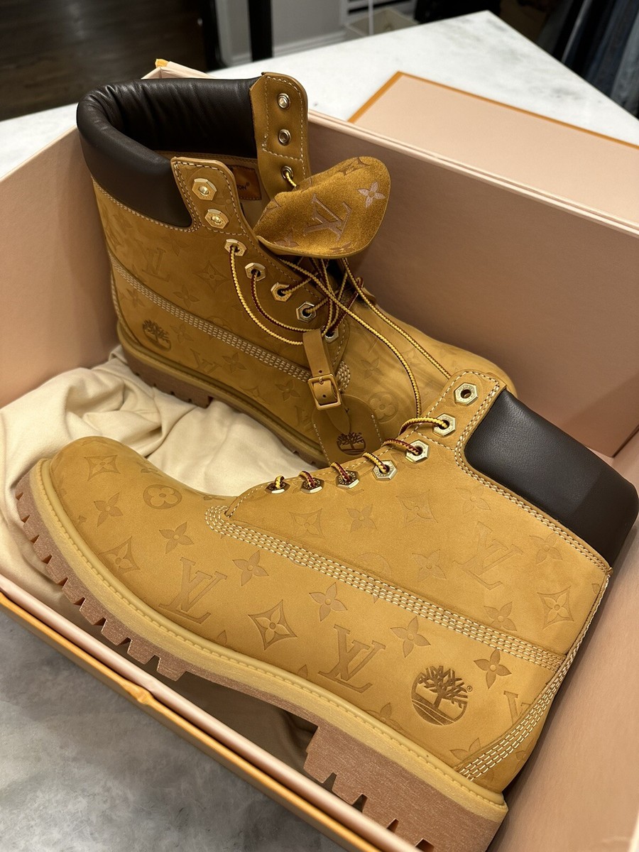 Louis Vuitton X Timberland Monogram LV 6 Inch Ankle Boot | eBay Louis Vuitton X Timberland Monogram LV 6 Inch Ankle Boot | eBay