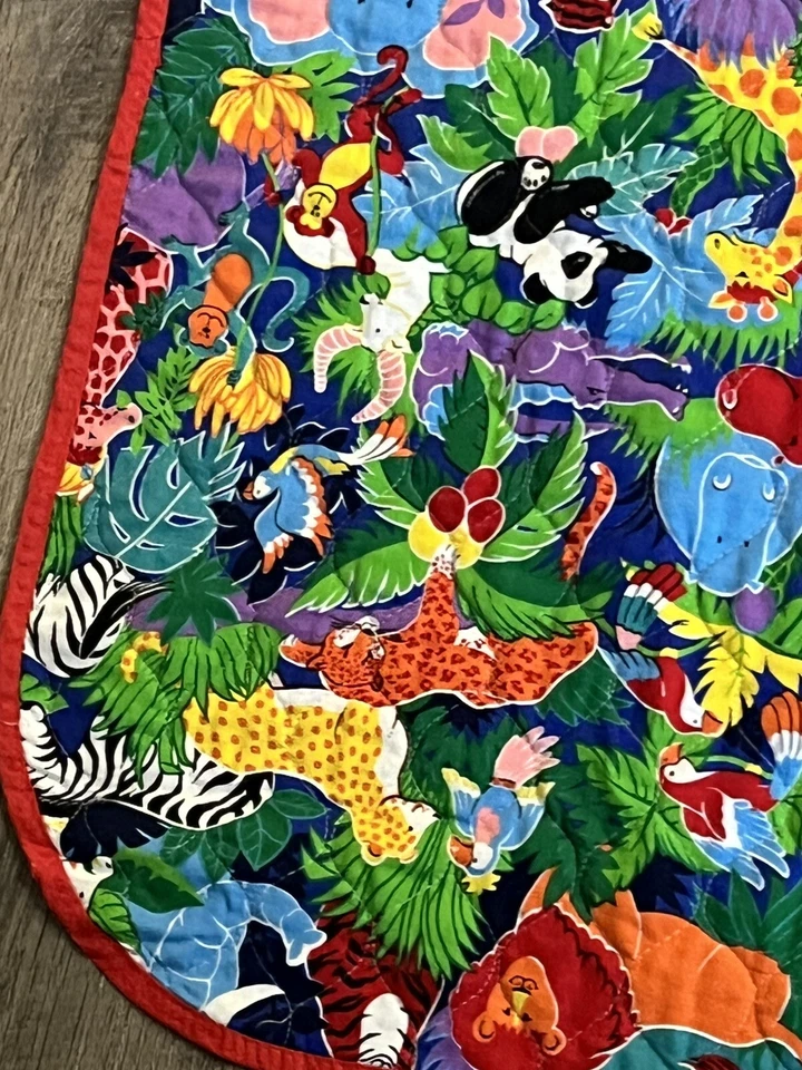 Manta colorida hecha a mano 54” X 39” para zoológico  Foto 4 de 4