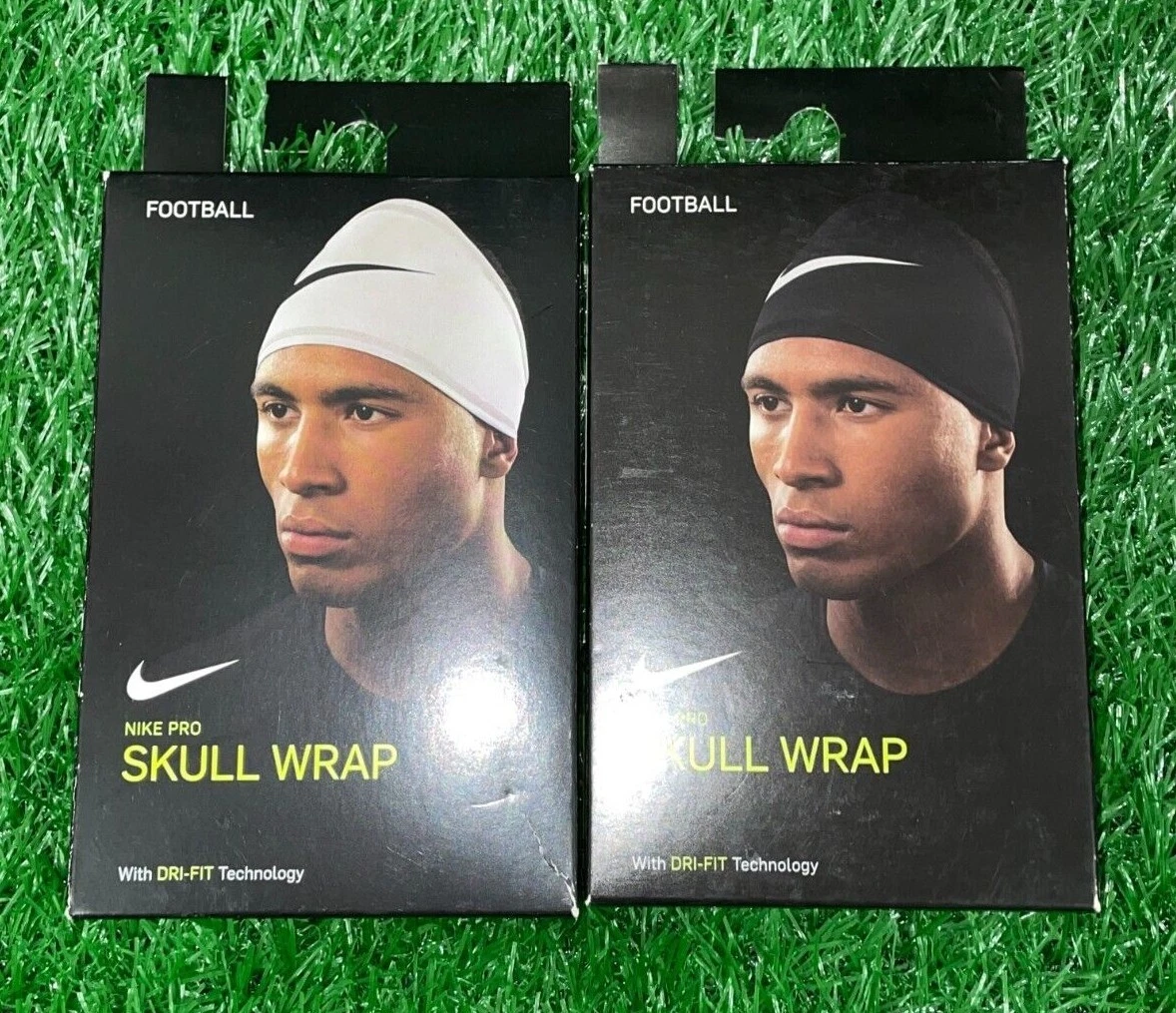 Nike Pro Dri Fit 4.0 Head Skull Wrap Black White New With Tags Football
