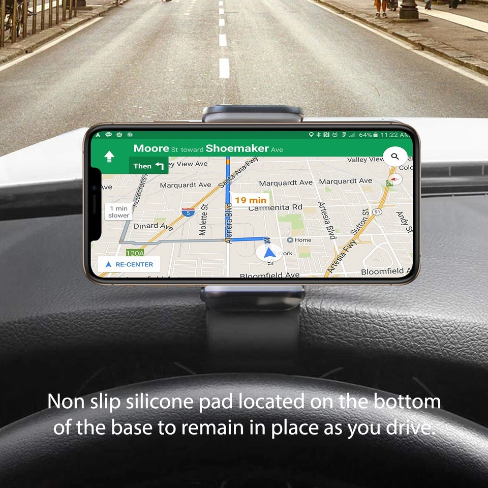 Car Dashboard Clip Cell Phone Holder Universal Cradle Mount for All Phones & GPS - Image 3 of 4