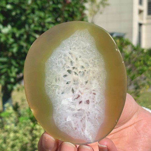 72G Natural and Beautiful Agate Geode Druzy Slice Extra Large Gemstone