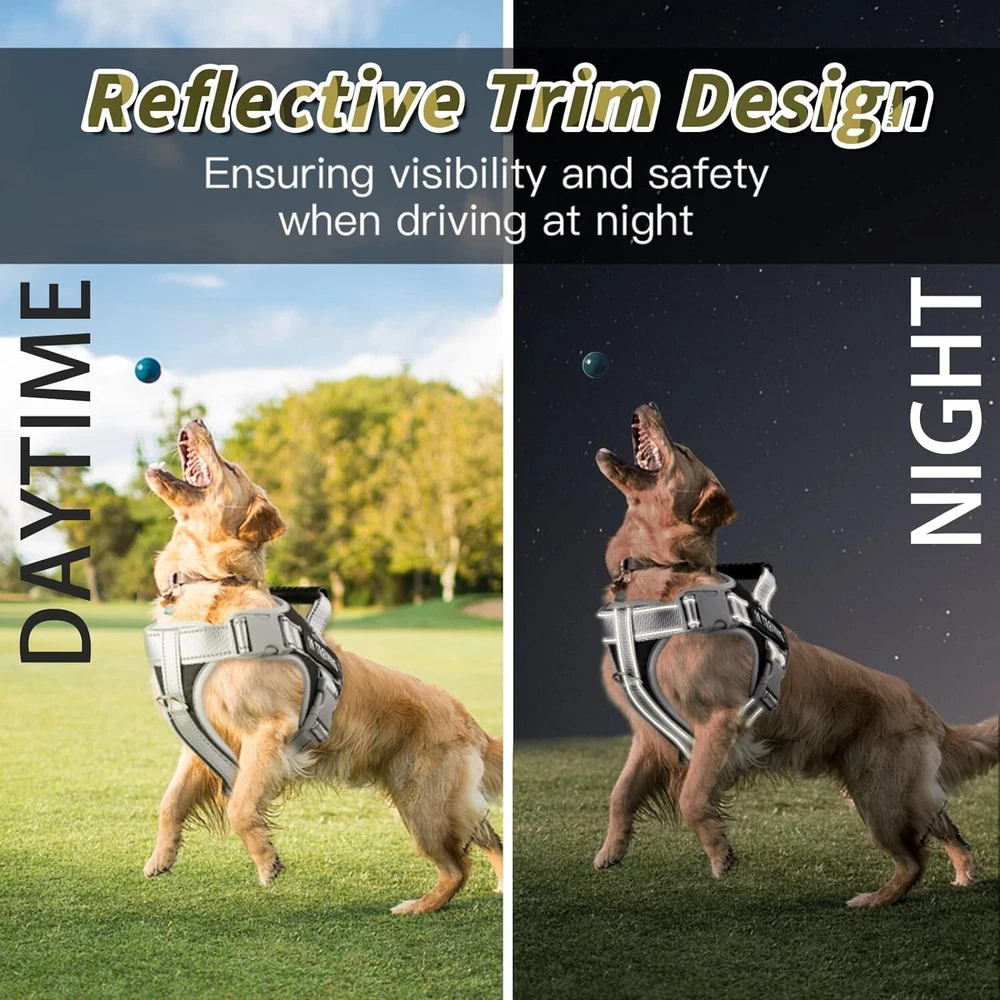 Dog Harness, Adjustable Dog Body Belt For Large Dogs With Copybook Dog Vest (XL