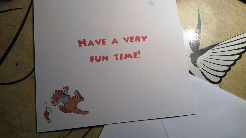 Roo's 1st Christmas Card - Drawn by Seller SENT TRACKED - Image 2 of 4