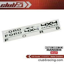 1/10 Scale " F O R D " Metal Emblem for TRX-4 Bronco / 2021 Bronco