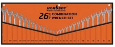 26-Piece Wrench Set | Combination Wrench Set with Roll-up Pouch | SAE 1/4” - ...