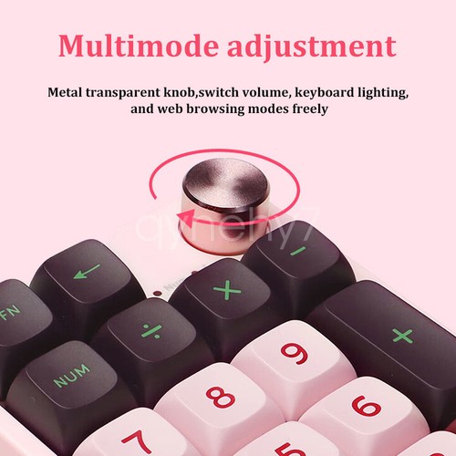 Mini Mechanical Numeric Keypad RGB Backlight Wireless 19+1 Keys Numpad Keyboard - Picture 4 of 25