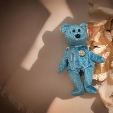 Ty Beanie Babies -Blue 1 Bear Classy