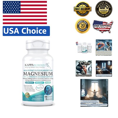 Advanced Magnesium 3-In-1 Capsules - Memory Boosting, Energy Enhancing Formula