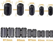 HUAREW Clip-on Ferrite Ring Core Noise Suppressor Cable Clip 28 Pieces Lot Of 10