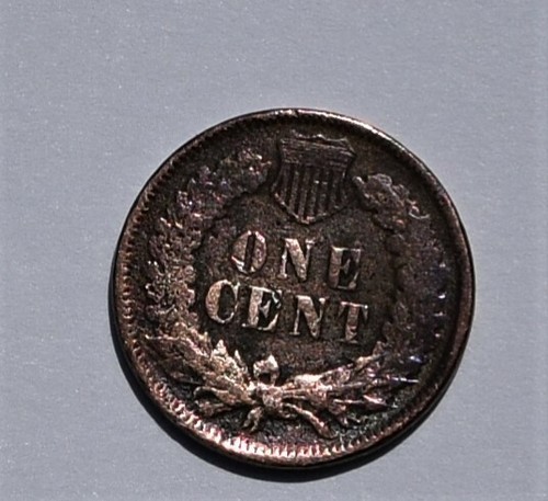 1896 Indian Head One Cent Penny Error Bronze Slight Rainbow Tone Error - Picture 4 of 12