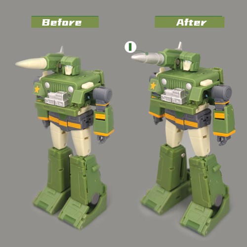 GO Better Missile Leg Filler Upgrade Kit For Magic Square MS-B31 Detective Hound - Picture 2 of 4