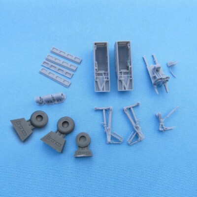 OV-10A Bronco Wheel Bays (for ICM) Resin, 3D-Printed 1:48 For Model Kit Aircraft