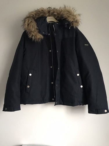 NWT $290 A/X ARMANI EXCHANGE DOWN HOODED PUFFER FAUX FUR MEN'S JACKET SZ XXL - Picture 4 of 12