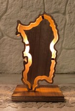 Lampada, Abat Juor in Legno - Artigianale Sardegna
