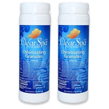 Clear Spa Spa Chlorine Granules - Hot Tub Chlorinating Granules - 2 lbs (2 Pack)