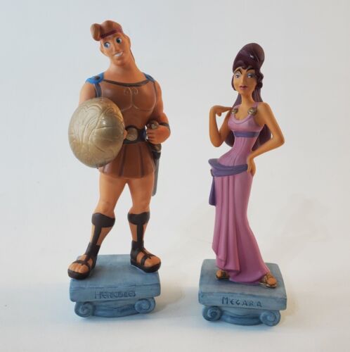 1997 Walt Disney Pictures Hercules & Meg Statue Megara Porzellan Figuren 6,5" - Bild 1 von 12