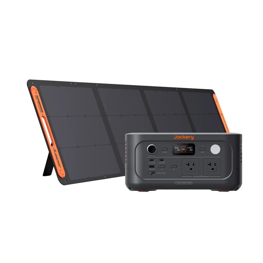 Solar Powered Portable Power Station Jackery Quiet Small For Home New~