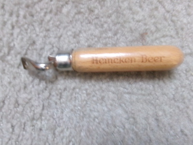 Heineken Beer Wooden Handle Bottle Opener