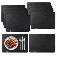 Tischsets Filz Abwaschbar Platzset HitzebestäNdig KüChe Esszimmer 44X30Cm, Set