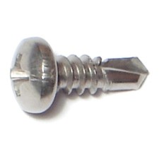  8-18 x 1/2" 410 Stainless Steel Phillips Pan Head Self-Drilling Screws