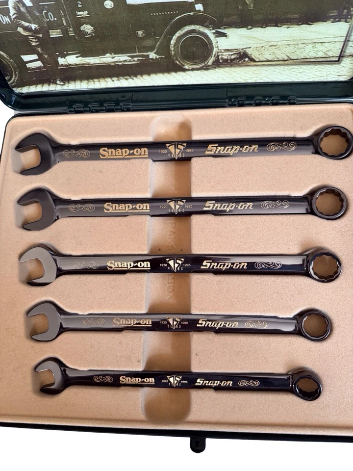 Snap on Tools 75th Anniversary Limited Edition Numbered Wrench Set 5478 of 12200 - Image 2 of 4