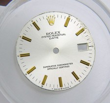 Genuine Rolex Oyster Date 34mm 15000 15003 15203 Silver & Yellow Gold Watch Dial