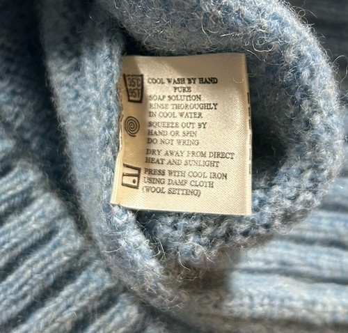VTG NWT Neiman Marcus Sweater Mens L Scottish Shetland 100% Wool Knit Hong Kong - Picture 5 of 10