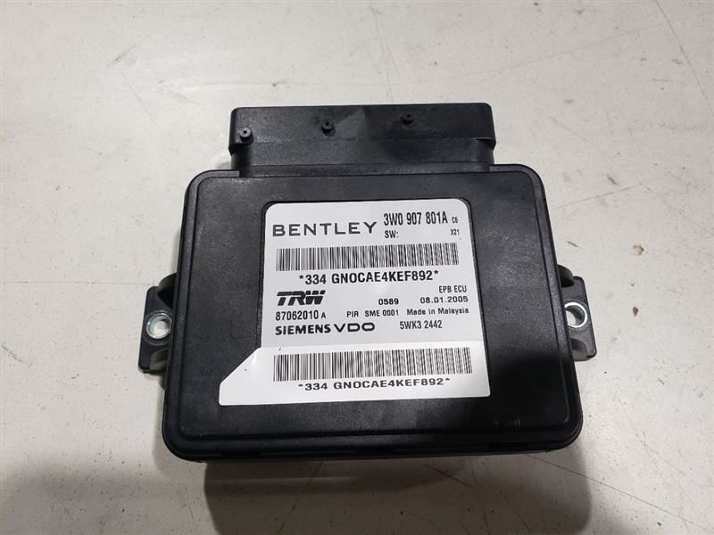 Bentley Continental GT 2005 Parking brake control module P/N 3W0907801A