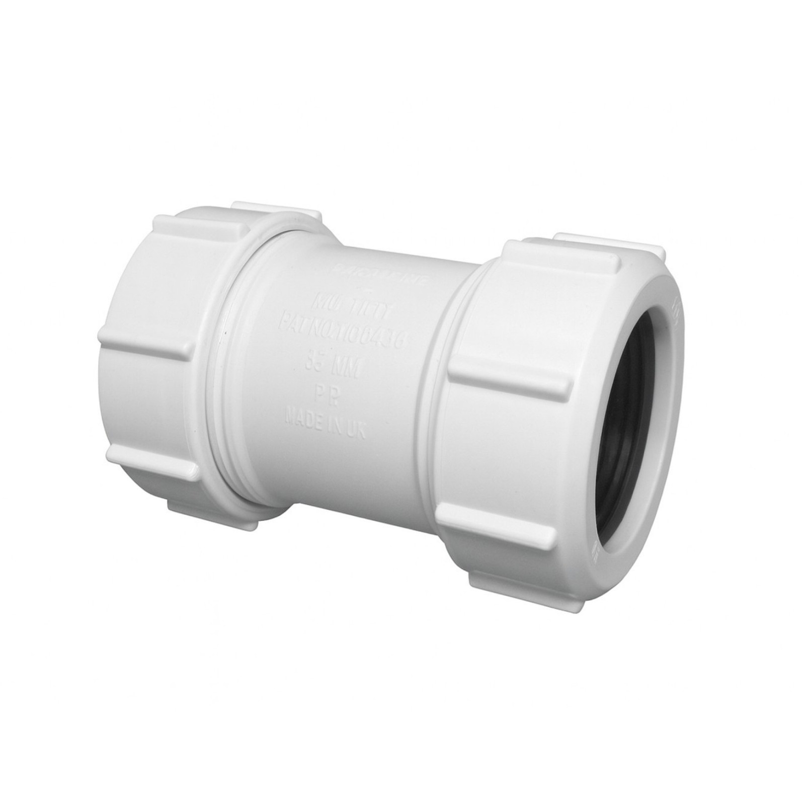 McAlpine 1.25"" Universal Slip Through Straight Connector No Pipe Stop