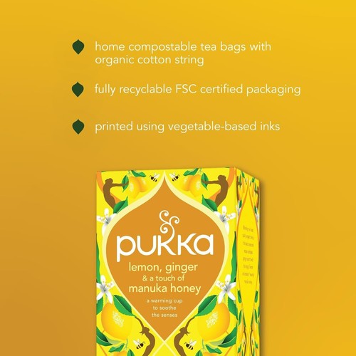 Pukka Kräuter Bio Zitrone, Ingwer & Manuka Honig Kräutertee, immunstärkende Org. - Bild 7 von 7