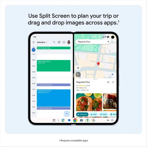 Google Pixel 10 Pro Fold 5G 16/256GB 8.0"OLED 48MP TensorG5 Foldable By FedEx - Picture 6 of 11
