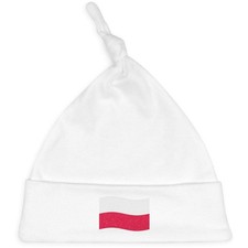 'Waving Polish Flag' Baby Beanie Hat BH00026113