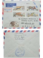 CMI) 1989. CZECHOSLOVAKIA. FROG. REPTILES. ENVELOPE SENT TO MEXICO. FRONT AND BA