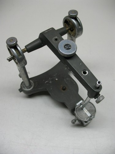 HANAU MODEL H-2 SEMI ADJUSTABLE DENTAL ARTICULATOR LAB WAX DENTURE #1