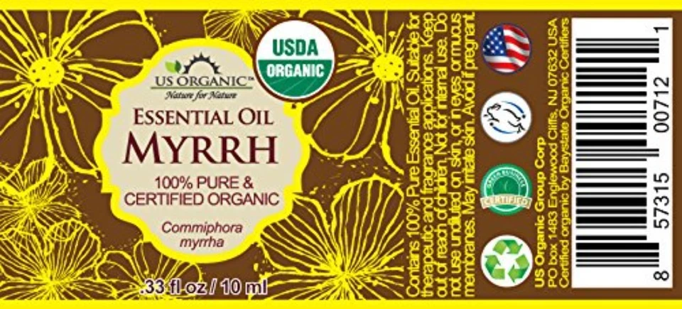 Conjunto de óleo orgânico 100% puro de mirra e incenso - Imagem 4 de 4