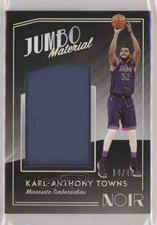 2018-19 Panini Noir Jumbo Memorabilia 14/49 Karl-Anthony Towns #JM-KAT 1u6