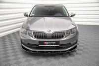 Maxton Design Frontlippe V.2 Passend FüR Skoda Octavia Mk3 Fl Schwarz Hochglanz