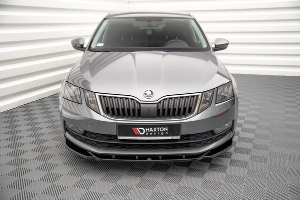Maxton Design Frontlippe V.2 Passend FüR Skoda Octavia Mk3 Fl Schwarz Hochglanz-image