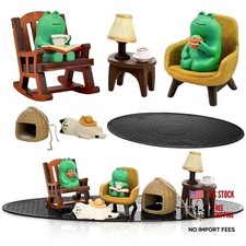 8 Pieces Miniature Frog Figurines, Adorable Resin Collectibles Set, Cute Frog