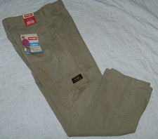 Boys Wrangler Khaki Cargo Jeans - Size 10 reg