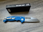 Demko Knives MG AD20S Slim Slotted Sharksfoot Blue G10 CTS-XHP Steel Exc. New — photo 4