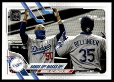 2021 Topps Hands Up! Masks Up! Los Angeles Dodgers #303