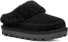 NEW Koolaburra by UGG Tizzey Clogs Black Suede Slip On Shoes Women's Size 10