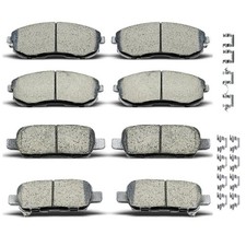 D1813 D1855 8pcs Ceramic Front Rear Brake Pads With Clips Fit For Kia Forte/F...