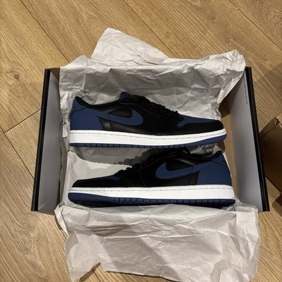 Air Jordan 1 Retro Low OG Black/Mystic  Navy White EU 42 US 8.5 Nike