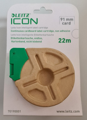 Leitz 70190001 Icon Intelligente Papieretikettenkassette, 91 mm