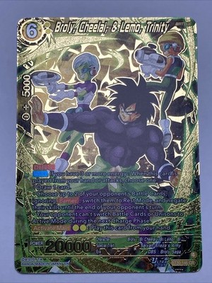 Broly, Cheelai, & Lemo, Trinity BT30-146 CR Three Glorious Fighters(Grade Me)