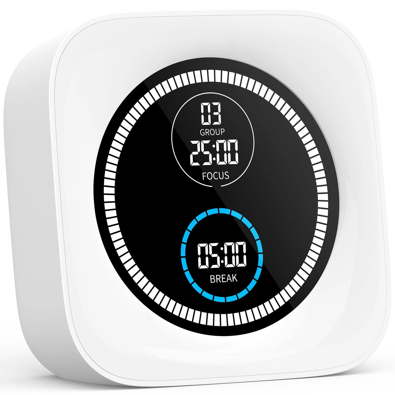 HAUKINIX 99-Minute Visual Timer with Pomodoro Timer Productivity Focus Timer ...
