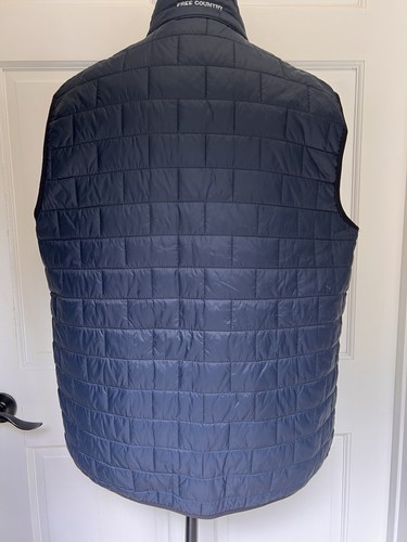 Men's FreeCycle Stimson Puffer Vest Navy Blue Size XL lots of pockets EC - Picture 4 of 9