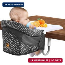 MTWML Hook On High Chair with Tray,Portable Baby High Chair that Attaches to Tab